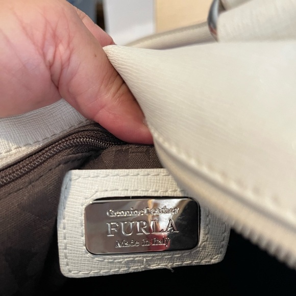 Furla Ivory Satchel Bag - Picture 5 of 6